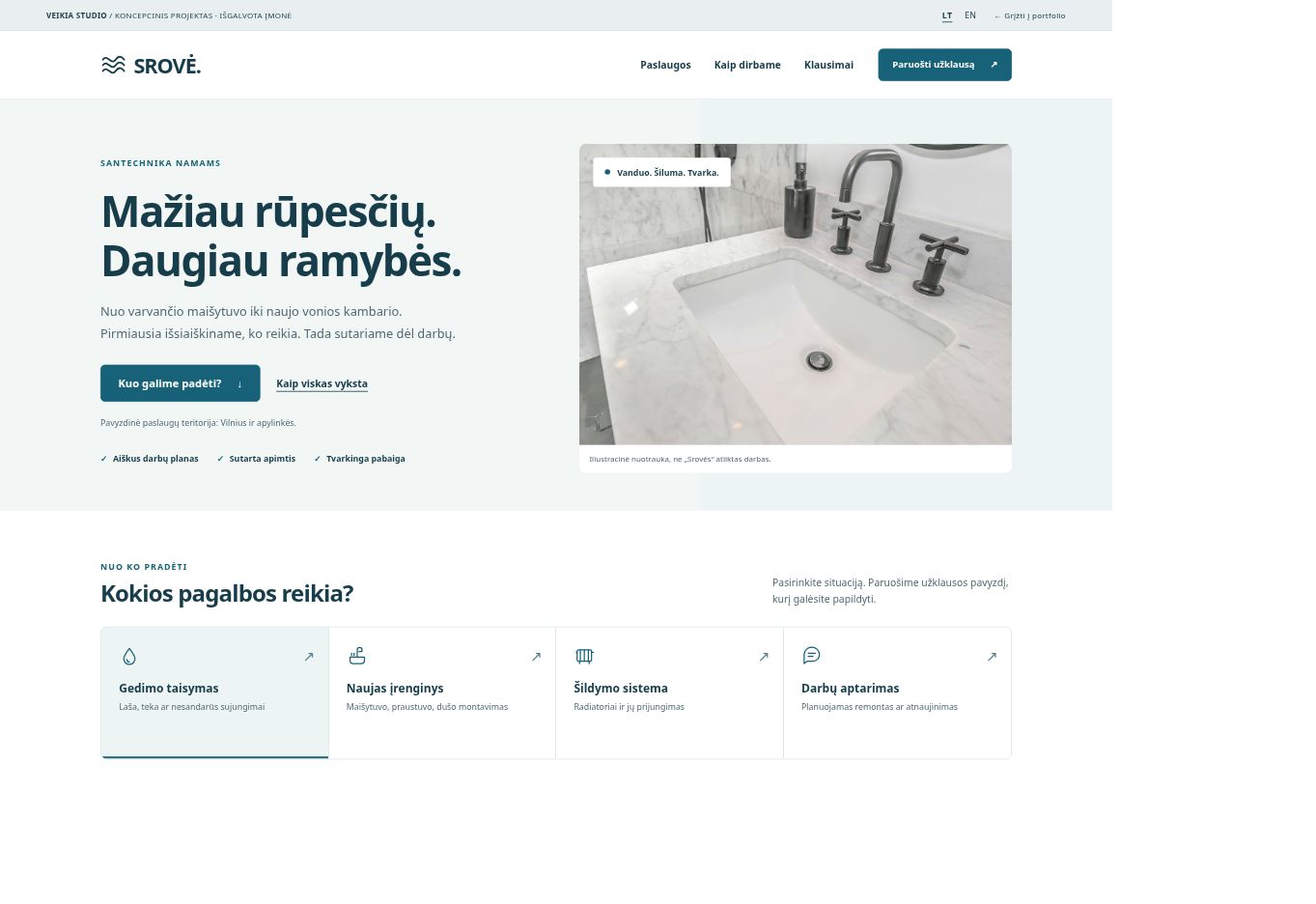 Srovė — Clear local services
